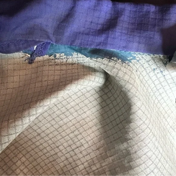 Vintage Patagonia Windbreaker Blue and Purple Jacket Size Small - Picture 8 of 10